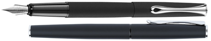 Diplomat Fountain pen, Esteem series Black matte CT (Lapis Black)