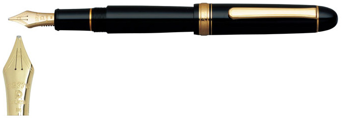 Stylo plume Platinum, série 3776 Century Noir GT (Music)