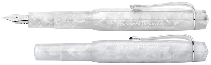 Kaweco Fountain pen, Art Sport series Mineral White CT