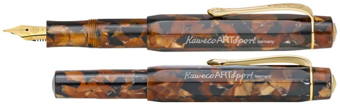 Kaweco Fountain pen, Art Sport series Hickory Brown GT