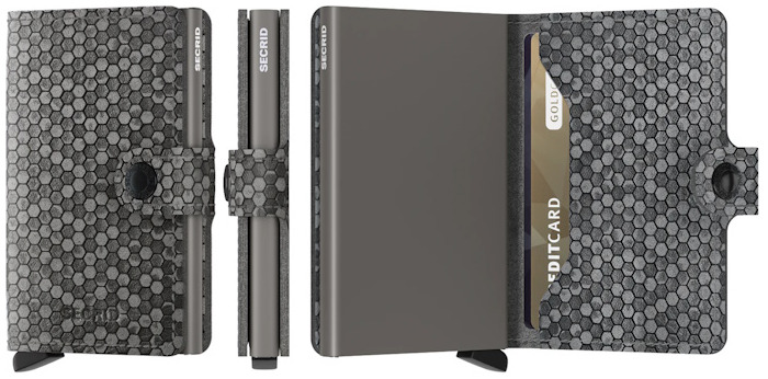 Secrid Card case, Miniwallet Hexagon series Gray