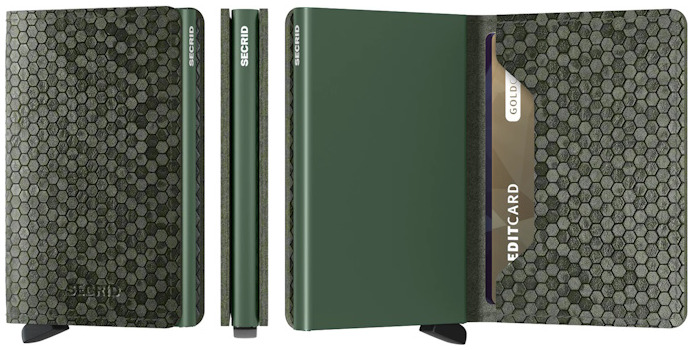 Secrid Card case, Slimwallet Hexagon series Green