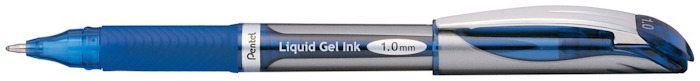 Stylo encre gel Pentel, série EnerGel Capped Refillable Encre bleue (Metal tip)