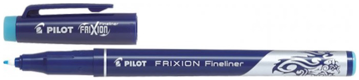 Crayon feutre Pilot, série Frixion Fineliner Encre turquoise