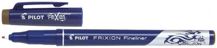 Pilot Felt pen, Frixion Fineliner series Brown ink