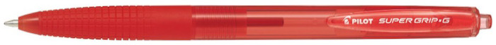 Stylo bille Pilot, série Super Grip G Rétractable Encre rouge