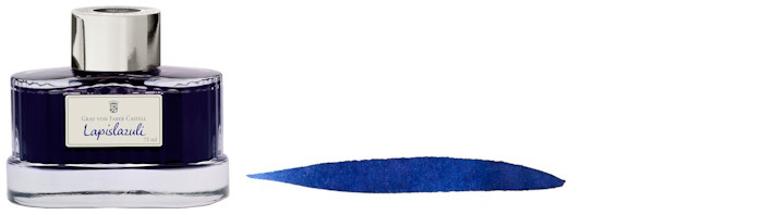 Graf von Faber-Castell Ink bottle, GvFC Luxury Ink series Blue ink - Lapislazuli