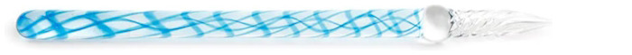 Herbin Glass pen, Glass series Calanque Blue (Straight - 16 cm)