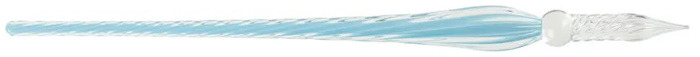 Herbin Glass pen, Glass series Azure blue (Twisted - 19 cm)