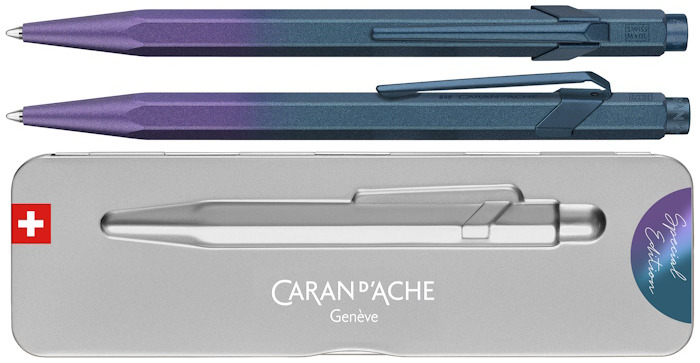 Caran d'Ache Ballpoint pen, 849 Claim Your Style Special Edition 5 series Purple Ocean