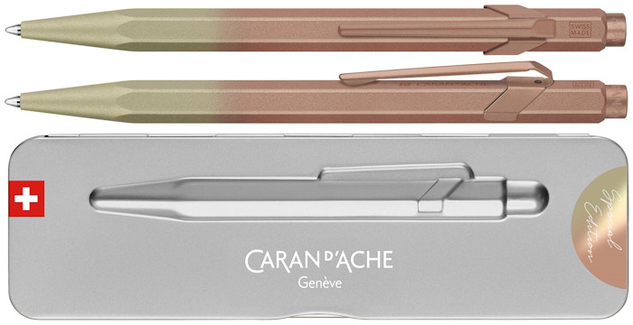 Stylo bille Caran d'Ache, série 849 Claim Your Style Édition Spéciale 5 Rose Solaire
