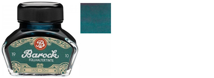 Bouteille d'encre Octopus Fluids, série Barock 1910 Encre Jade (30ml)