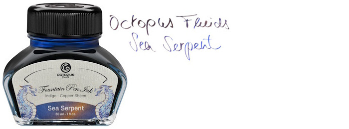 Bouteille d'encre Octopus Fluids, série Sheen Encre Sea Serpent (30ml)