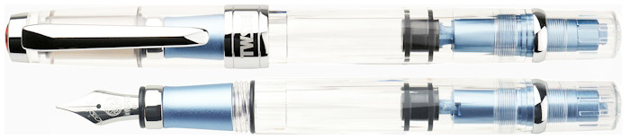Stylo plume TWSBI, série Diamond 580 AL Bleu Iceberg