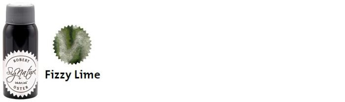 Bouteille d'encre Robert Oster, série Shake'N'Shimmy (Fizzy Lime) 50ml