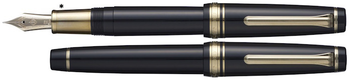 Sailor Fountain pen, Pro Gear Roppongi Gold LE series Black GT (Standard-21kt nib-Glossy grip)