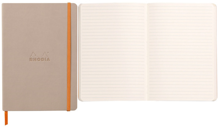 Rhodia Notebook (A5), Rhodiarama A5 series Light pink* (Softcover, 148 mm x 210 mm, lined)