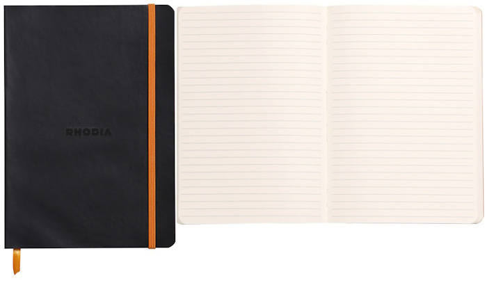 Rhodia Notebook (A5), Rhodiarama A5 series Black (Softcover, 148 mm x 210 mm, lined)