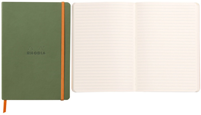 Rhodia Notebook (A5), Rhodiarama A5 series Green* (Softcover, 148 mm x 210 mm, lined)