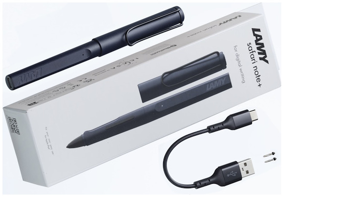 Stylo digital Lamy, série Safari Note + Bleu-noir (Steel black)