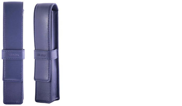 Étui pour stylo DiLoro, série Leather Pen Holder (Single) Violet