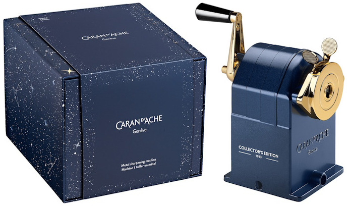 Caran d'Ache Pencil sharpener, Cosmic Blue Special Edition series