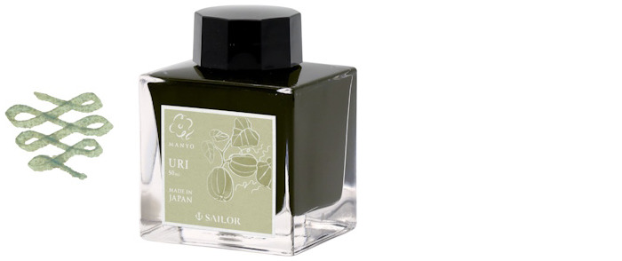 Sailor ink bottle, Manyo Limited Edition series Uri ink - 50ml