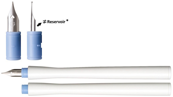 Sailor Hocoro Dip pen, Inks & Dip Pens series White & Blue (Fine nib)