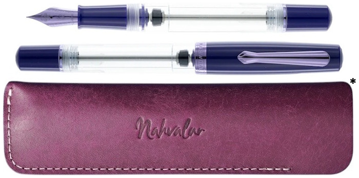 Nahvalur Fountain pen, Original Plus series Amethyst (with Galen Leather sleeve*)