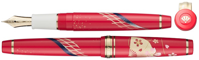 Sailor Fountain pen, Professional Gear Slim Kimono series Prosperity (14kt nib)