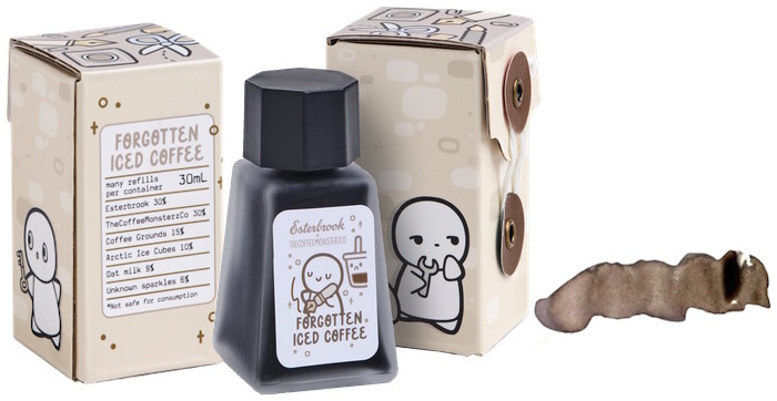 Bouteille d'encre Esterbrook, série TheCoffeeMonsterzCo Encre brune (30ml)