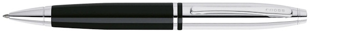 Stylo bille Cross, série Calais Noir/Chrome