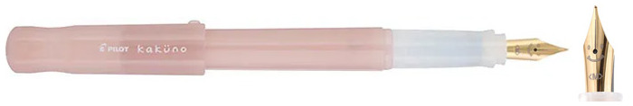 Stylo plume Pilot, série Kakuno Madoromi Rose pâle