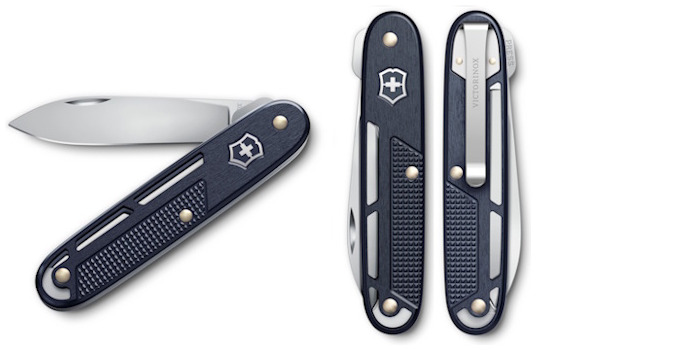 Couteau Victorinox, série Alox Refined Bleu foncé (Onefold Alox)