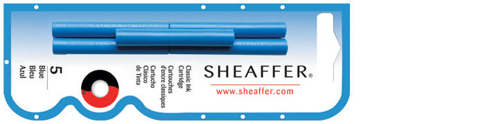 Sheaffer Ink cartridge, Refill & ink series Royal blue ink