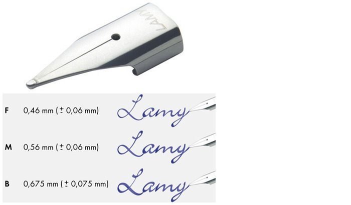 Lamy Fountain pen nib, Parts series Steel Z50 (Regular sizes)