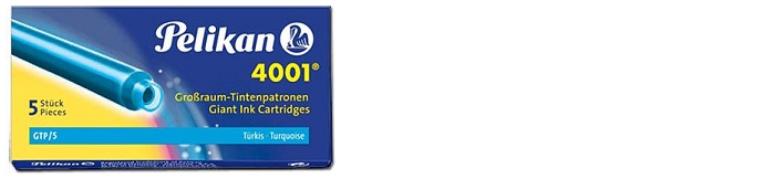 Pelikan Ink cartridge, Refill & ink series Turquoise ink (Long)