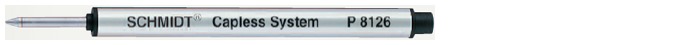 Recharge bille roulante Schmidt, série Capless System Encre rouge (P8126)
