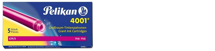 Pelikan Ink cartridge, Refill & ink series Pink ink (Long)