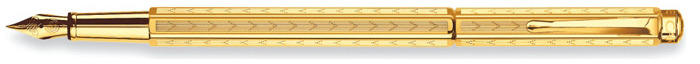 Caran d'Ache Fountain pen, Ecridor Chevron series Gilded