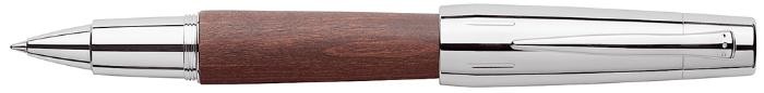 Faber-Castell Roller ball, E-motion Wood/Chrome serie Dark brown